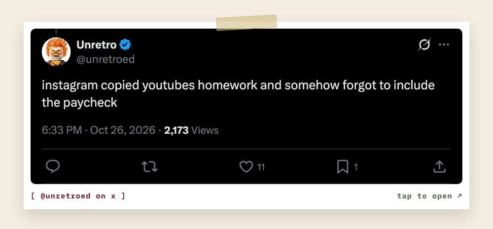 @unretroed on X